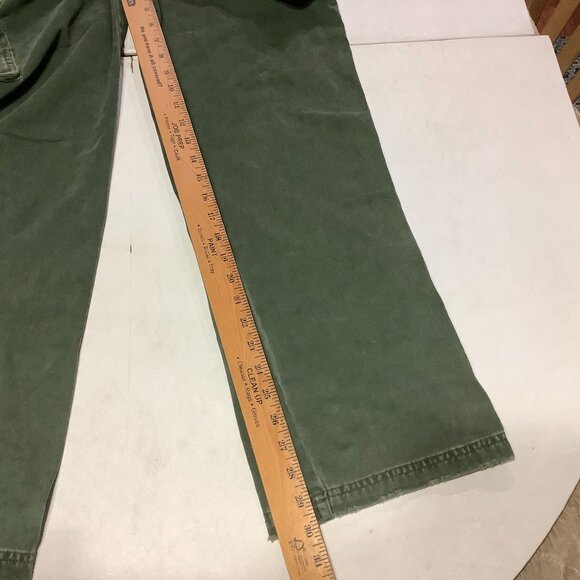 Women's Vintage Y2K Squeeze Denim Bib Overalls Size Small 100% Greenish Gray - Picture 11 of 11